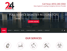 Tablet Screenshot of 24restorene.com